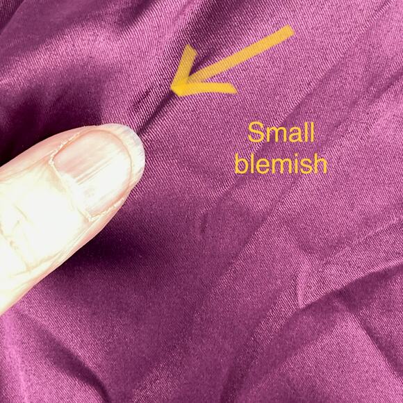 Be Wicked NEW Womens 1947 Getting Ready Satin Robe Front Sash Tie XL Purple - Picture 5 of 7